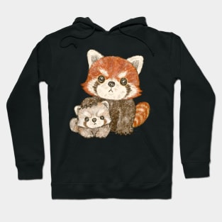 Red panda family Hoodie